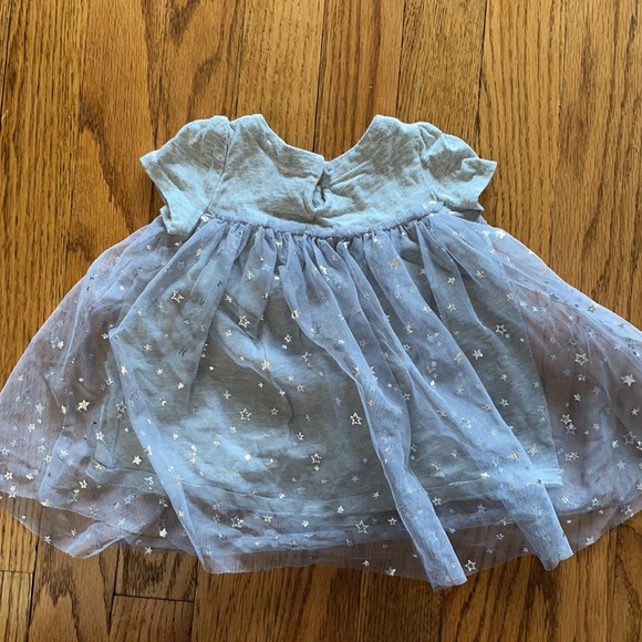 Gap | Baby Tulle Grey Silver Star Dress - Picture 3 of 3